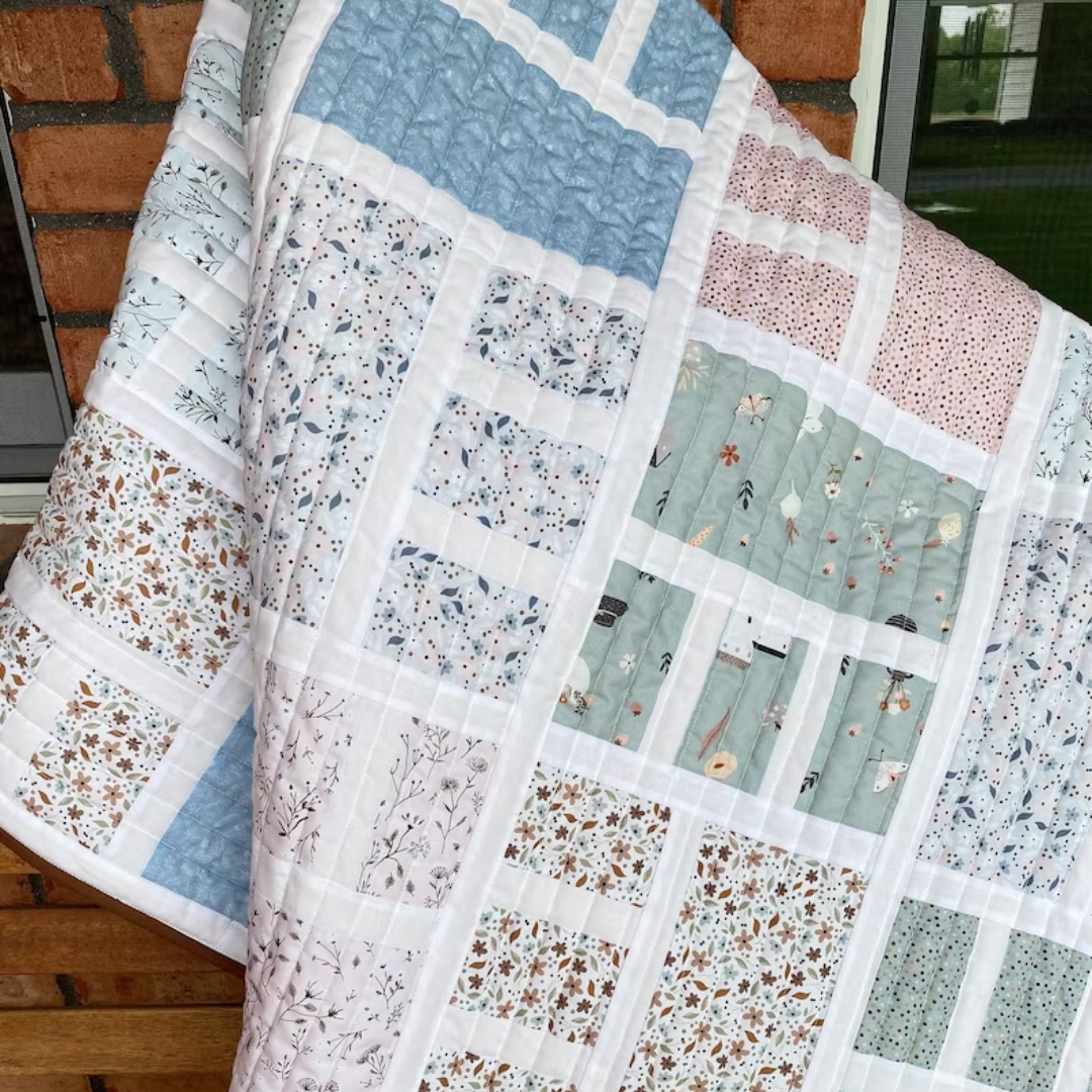 Beautifully Done DIGITAL PDF Quilt Pattern: 6 sizes - layer cake, fat quarter, fat eighth