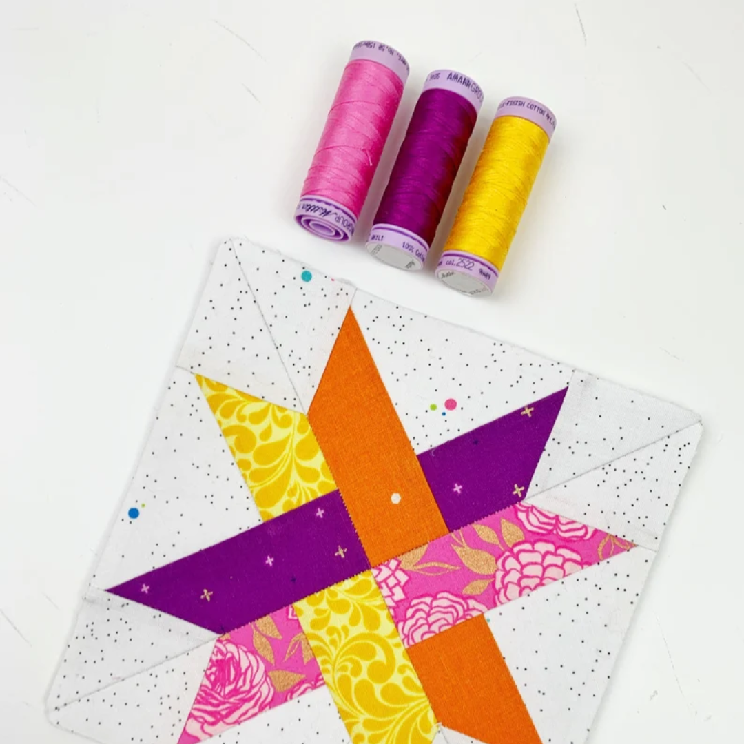 Woven Star 6 sizes, Quilt Block Pattern: Foundation Paper Piecing (PDF Download)