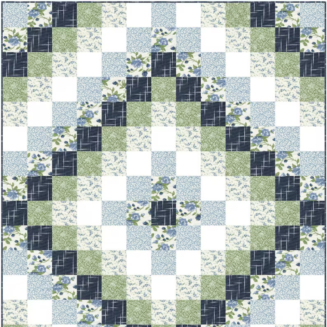 Easy Quilt Patterns PDF Oasis Quilt Pattern for Beginners Quilting Pattern for Baby Quilts Throw Quilts and Bed Quilts