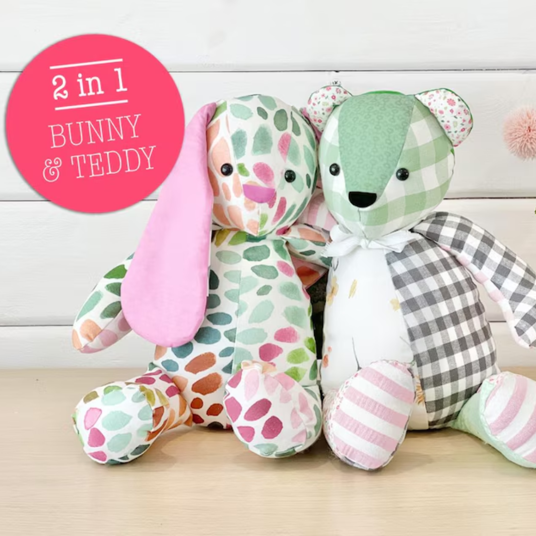 Memory Bear Pattern + VIDEO tutorial - All Sizes included, keepsake bea