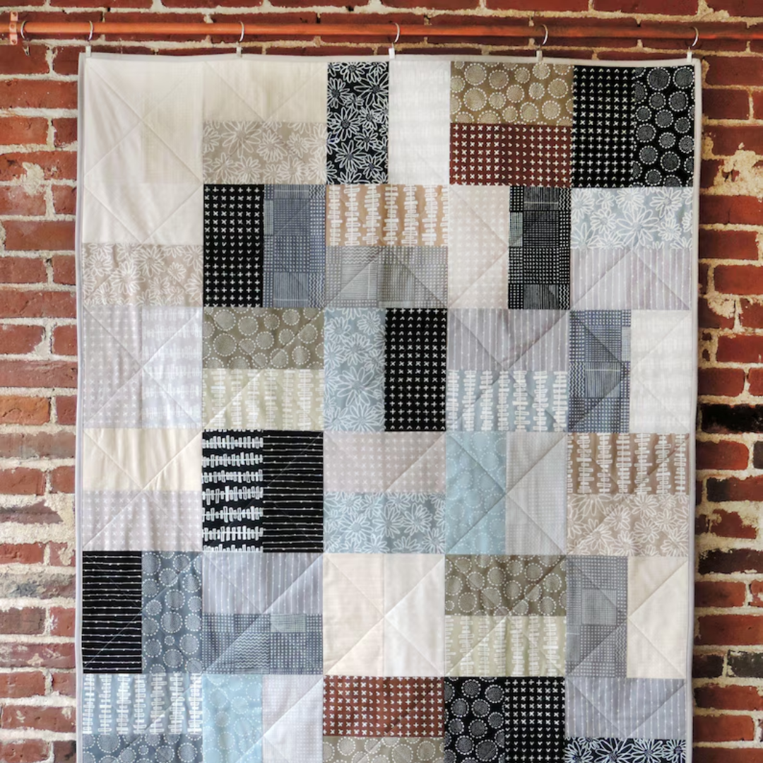 PDF Oxford Throw Quilt Pattern Download, layer cake quilt, beginner quilt pattern, fast quilt pattern
