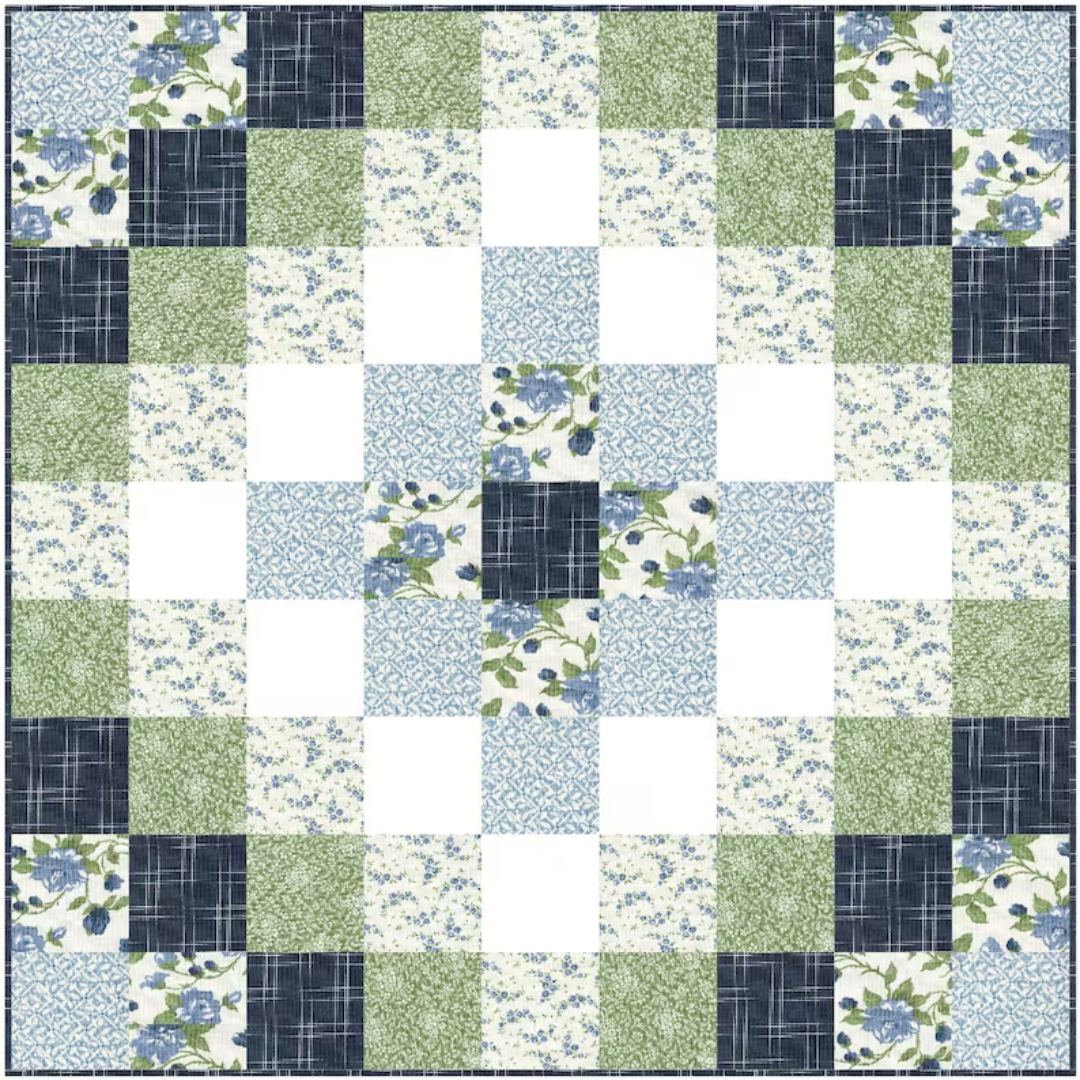 Easy Quilt Patterns PDF Oasis Quilt Pattern for Beginners Quilting Pattern for Baby Quilts Throw Quilts and Bed Quilts