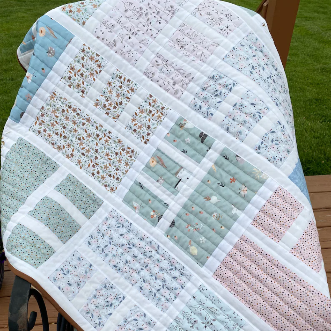 Beautifully Done DIGITAL PDF Quilt Pattern: 6 sizes - layer cake, fat quarter, fat eighth