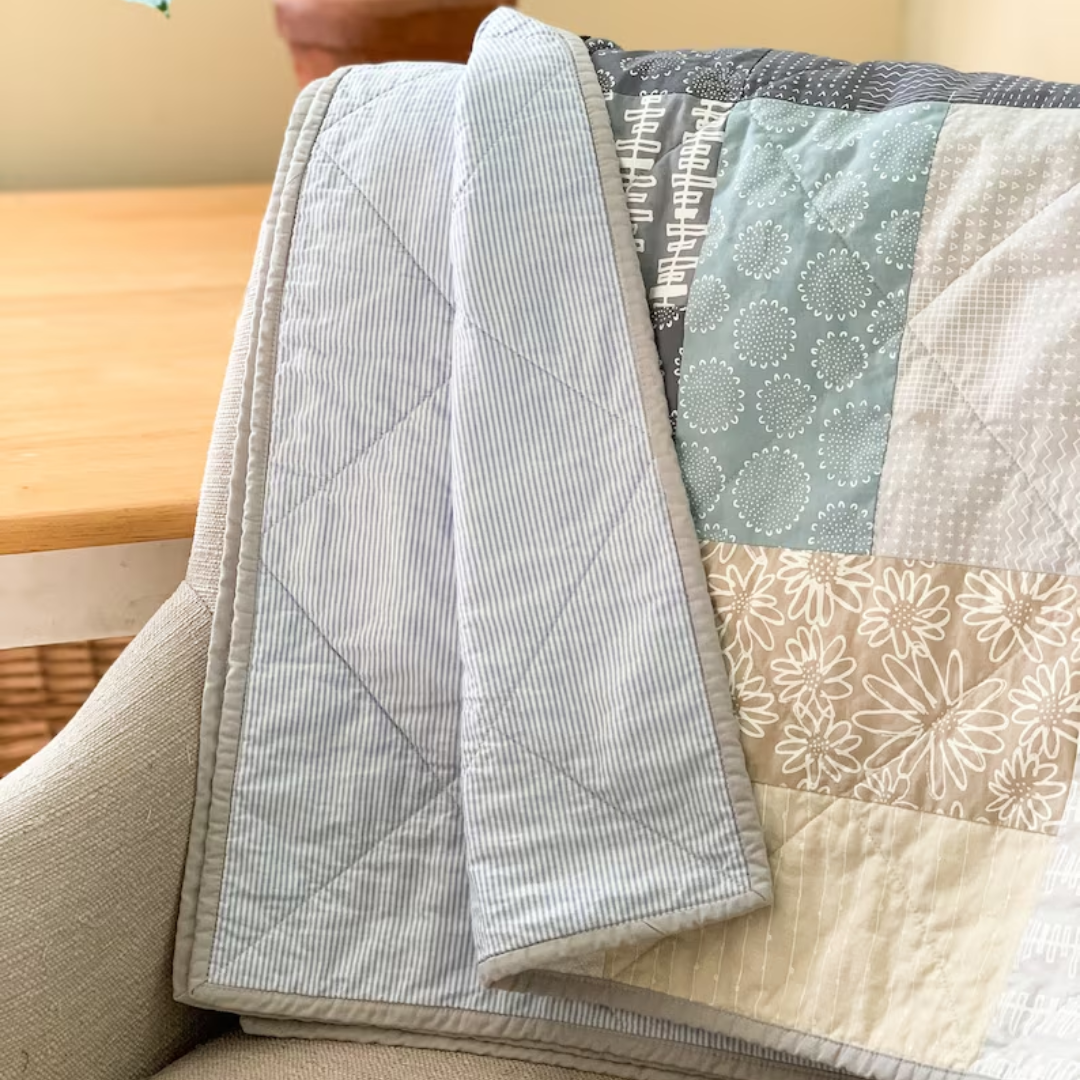 PDF Oxford Throw Quilt Pattern Download, layer cake quilt, beginner quilt pattern, fast quilt pattern