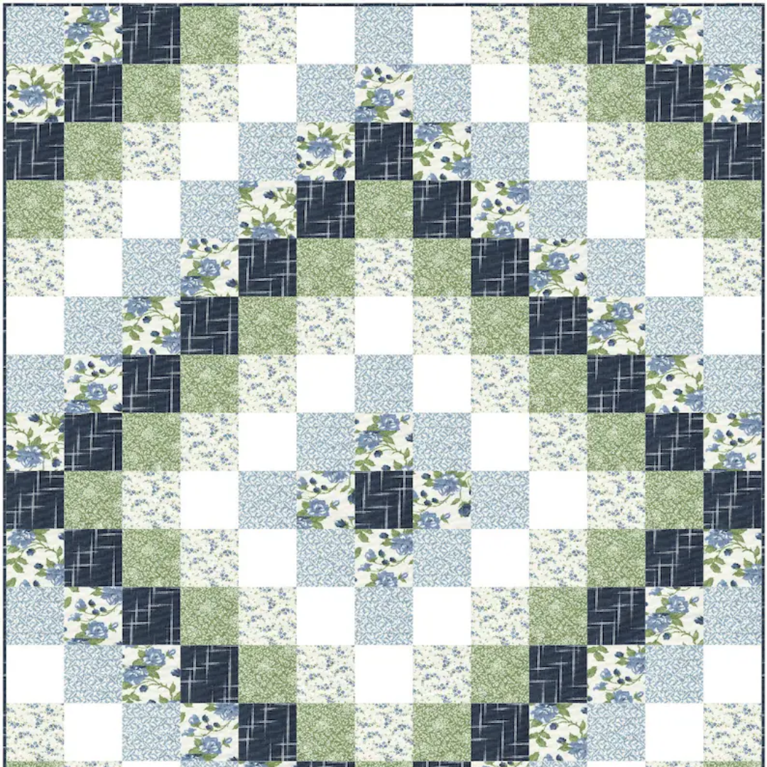 Easy Quilt Patterns PDF Oasis Quilt Pattern for Beginners Quilting Pattern for Baby Quilts Throw Quilts and Bed Quilts