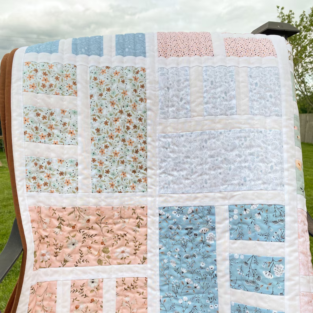 Beautifully Done DIGITAL PDF Quilt Pattern: 6 sizes - layer cake, fat quarter, fat eighth