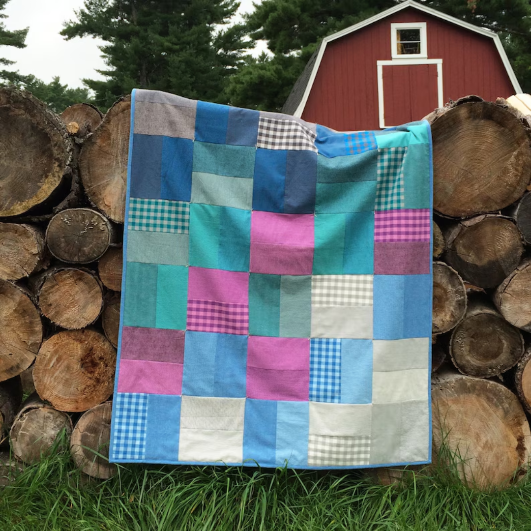 PDF Oxford Throw Quilt Pattern Download, layer cake quilt, beginner quilt pattern, fast quilt pattern