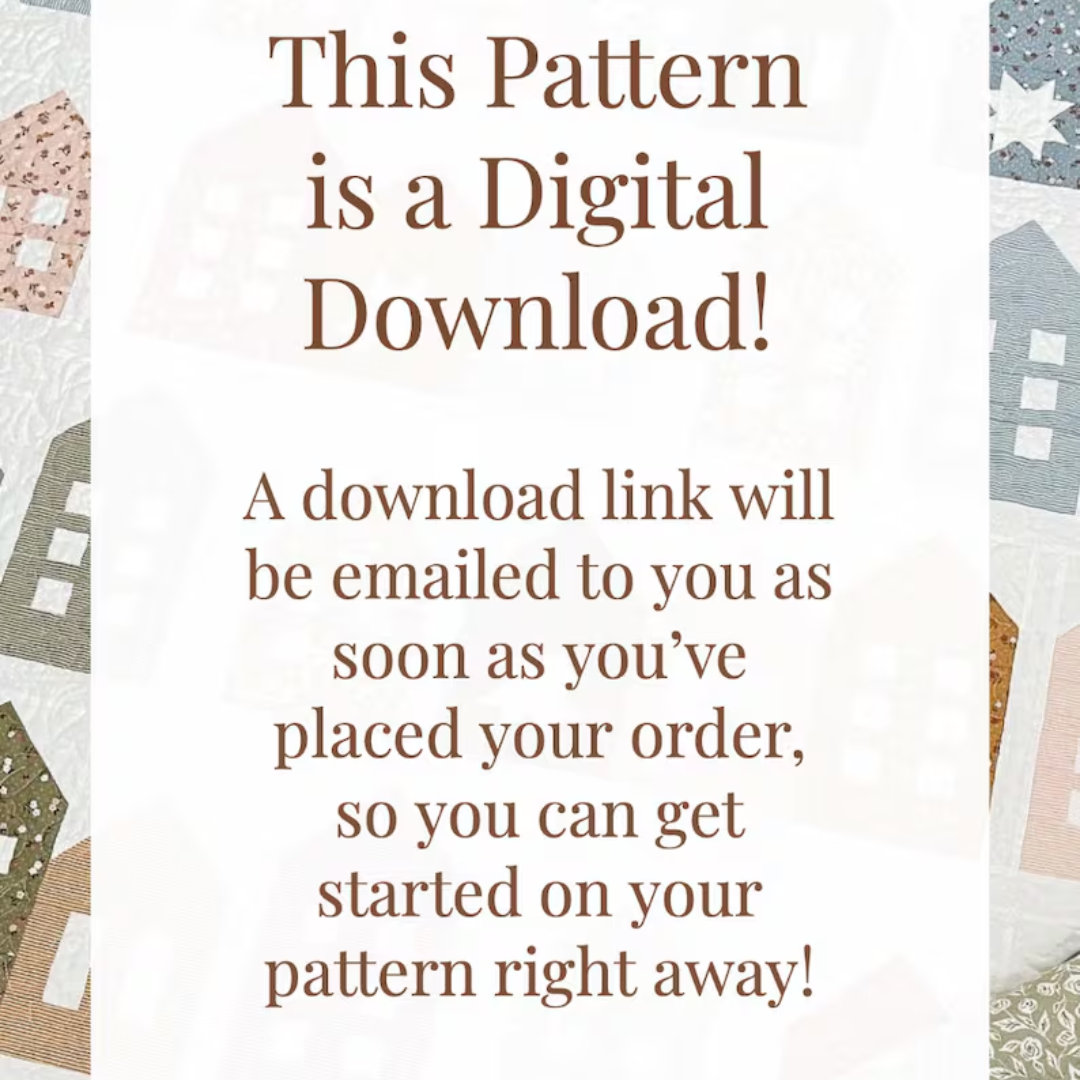 Winter Stars Quilt Pattern, Merry and Bright, Christmas Themed, Instant Download PDF Pattern