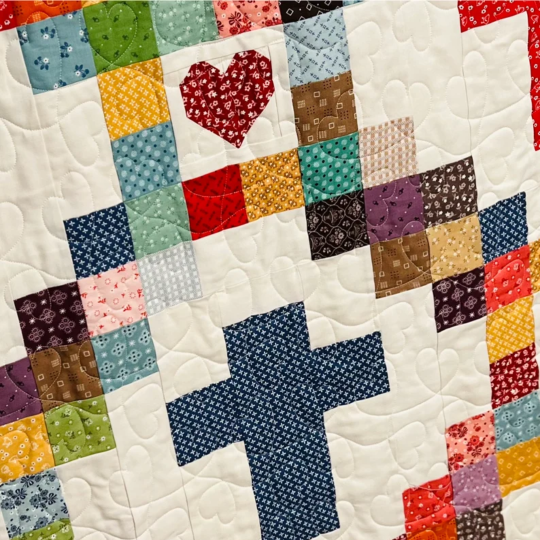 Cross Quilt Pattern: Perfect Peaces Design (PDF Download)