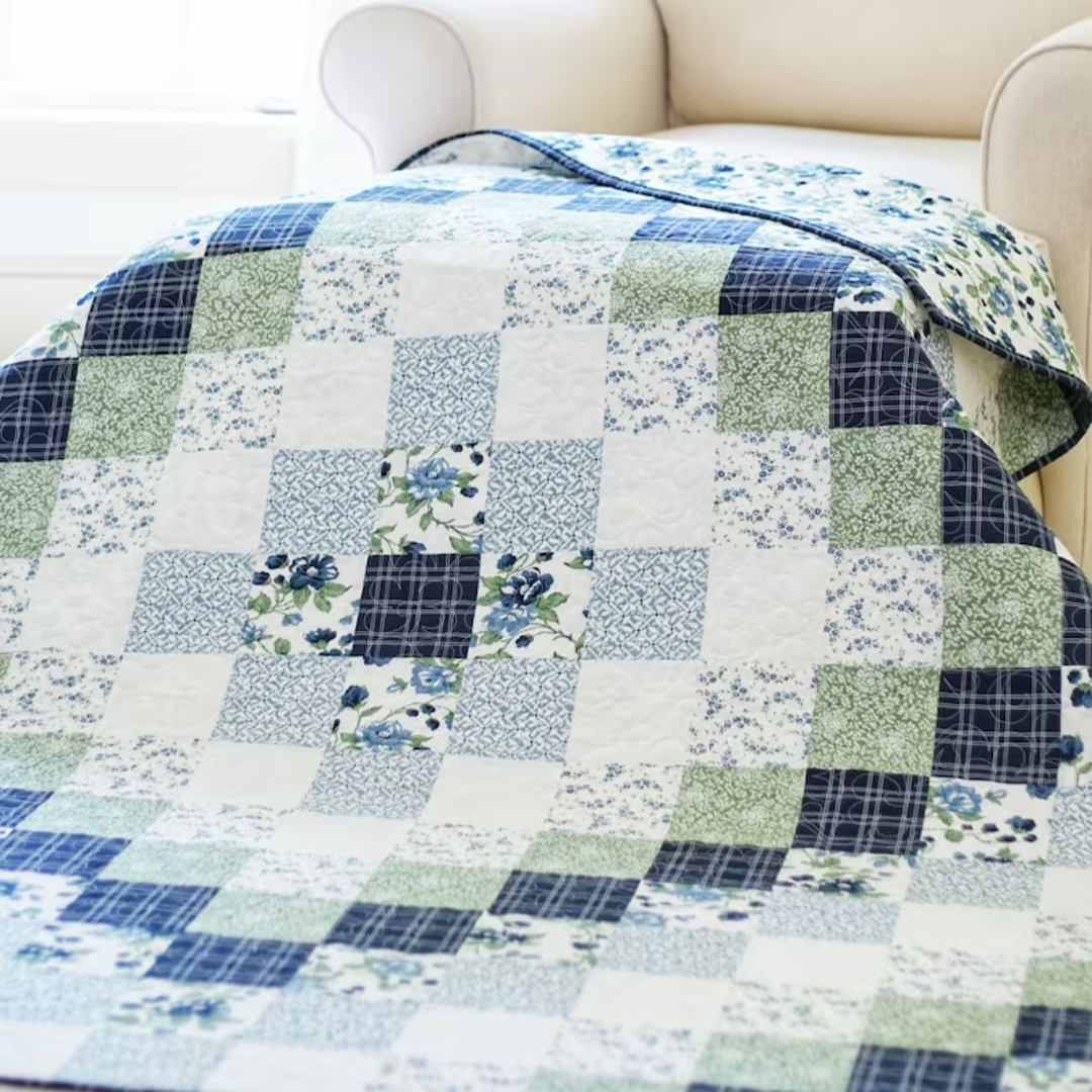 Easy Quilt Patterns PDF Oasis Quilt Pattern for Beginners Quilting Pattern for Baby Quilts Throw Quilts and Bed Quilts